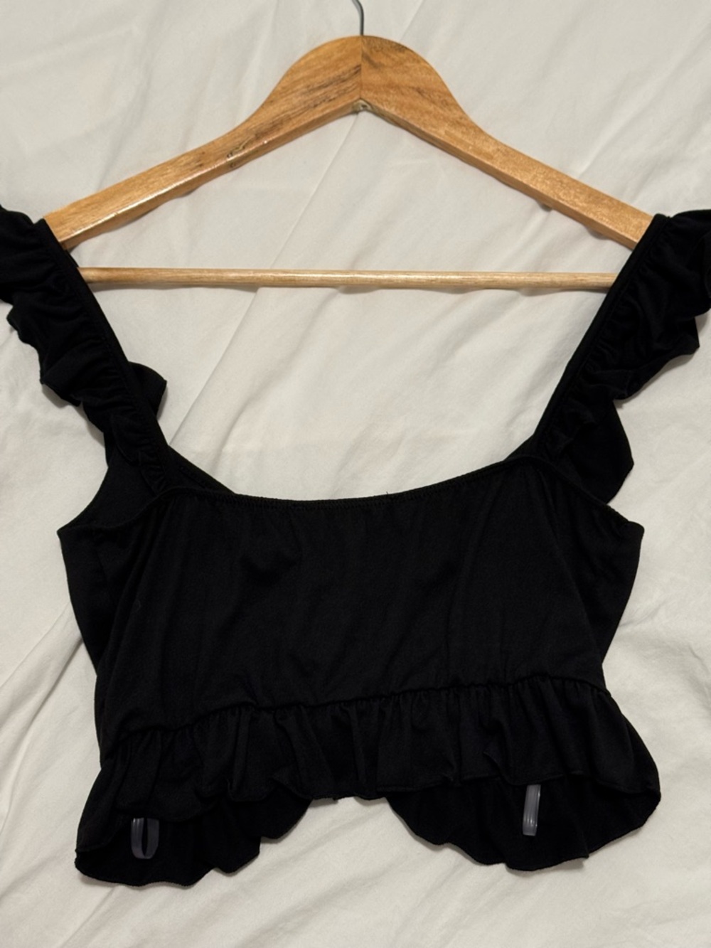 Ruffled Ruched Crop Top - Picture 2 of 2